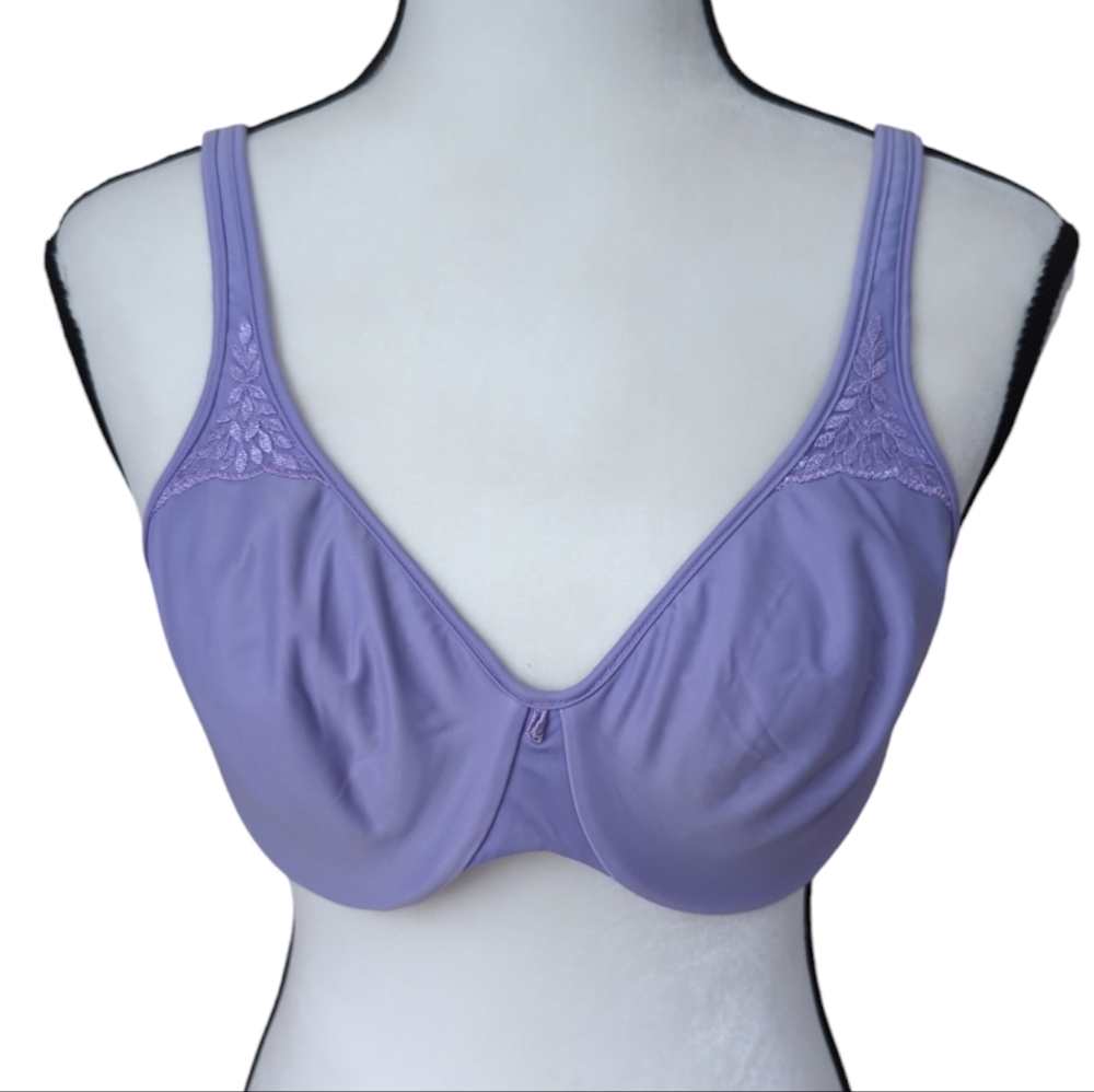 Bali Minimizer Passion for Comfort Underwire Bra 36D Lavender Style 3385